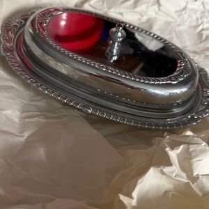 Elegant Silver Oval butter Tray dannywilson original
